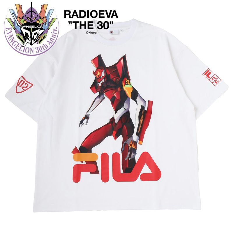FILA GRAPHIC T-SHIRT EVANGELION LIMITED（EVA-02（WHITE））