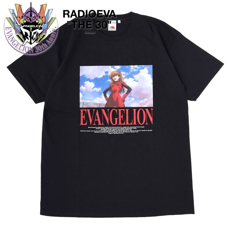 EVANGELION MOVIE GRAPHIC T-Shirt by FRUIT OF THE LOOM（BLACK）