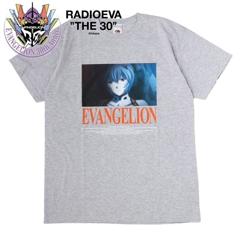 EVANGELION MOVIE GRAPHIC T-Shirt by FRUIT OF THE LOOM（GRAY）