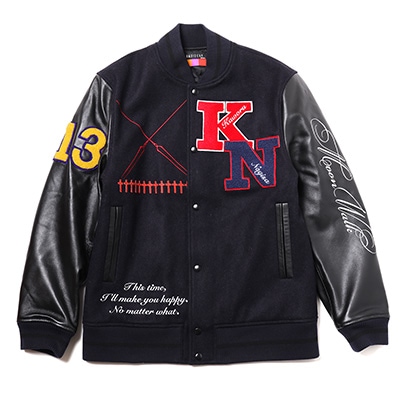 EVANGELION BASEBALL JACKET (NAVY×BLACK(KAWORU))