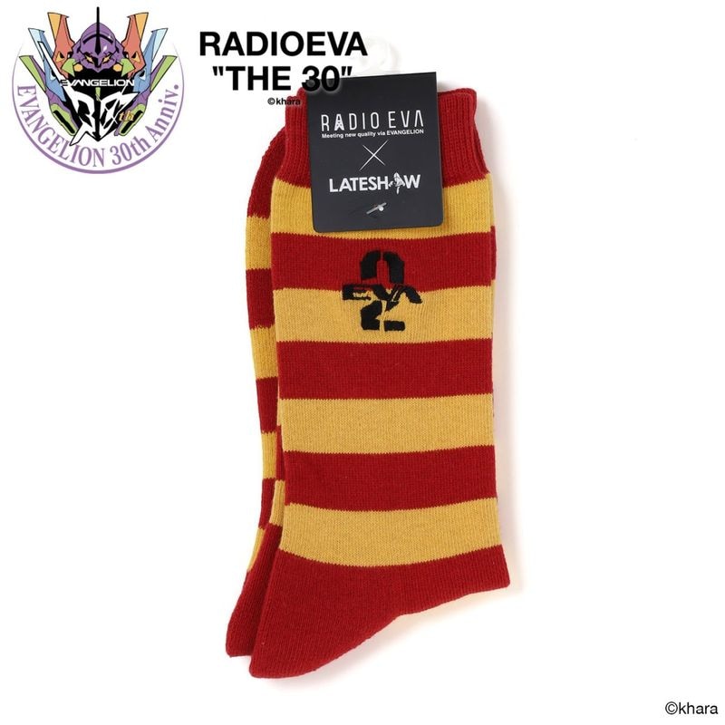 EVANGELION Border Socks by LATESHOW（RED）