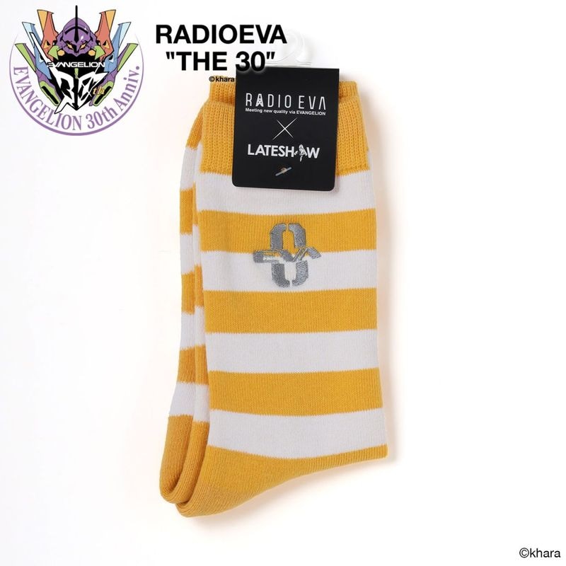 EVANGELION Border Socks by LATESHOW（YELLOW）