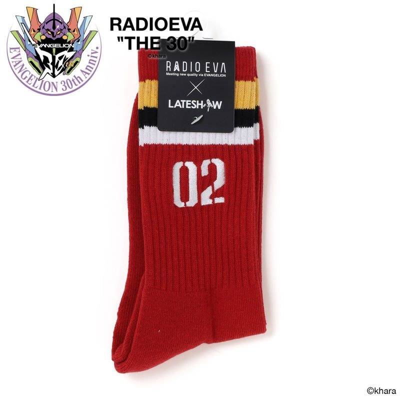 EVANGELION Line Socks by LATESHOW（RED）