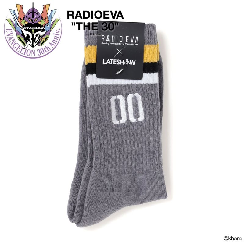 EVANGELION Line Socks by LATESHOW（GRAY）
