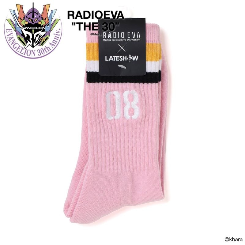 EVANGELION Line Socks by LATESHOW（PINK）