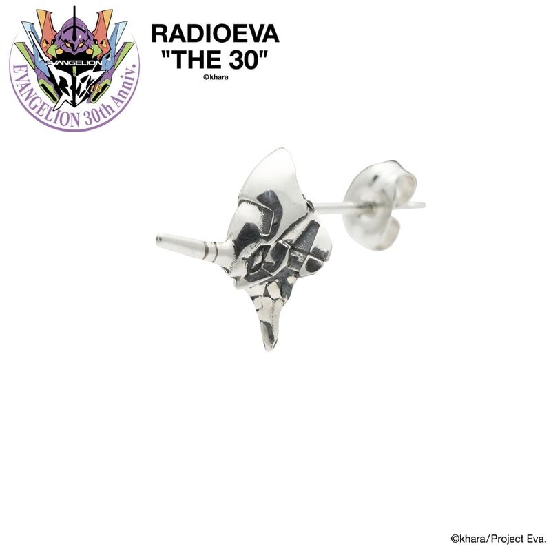 EVANGELION FACE PIERCED EARRINGS by JAM HOME MADE（EVA-01）