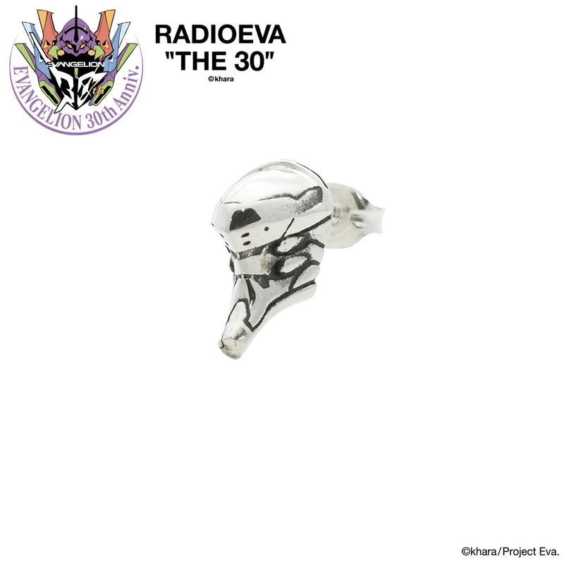 EVANGELION FACE PIERCED EARRINGS by JAM HOME MADE（EVA-02）