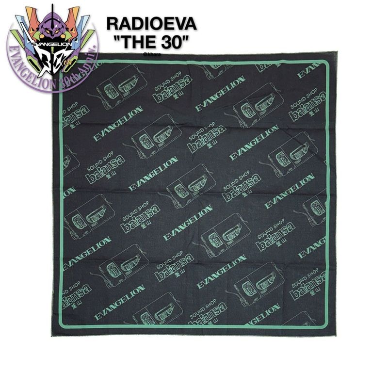 EVANGELION CASSETTE BANDANNA by BALANSA（BLACK）