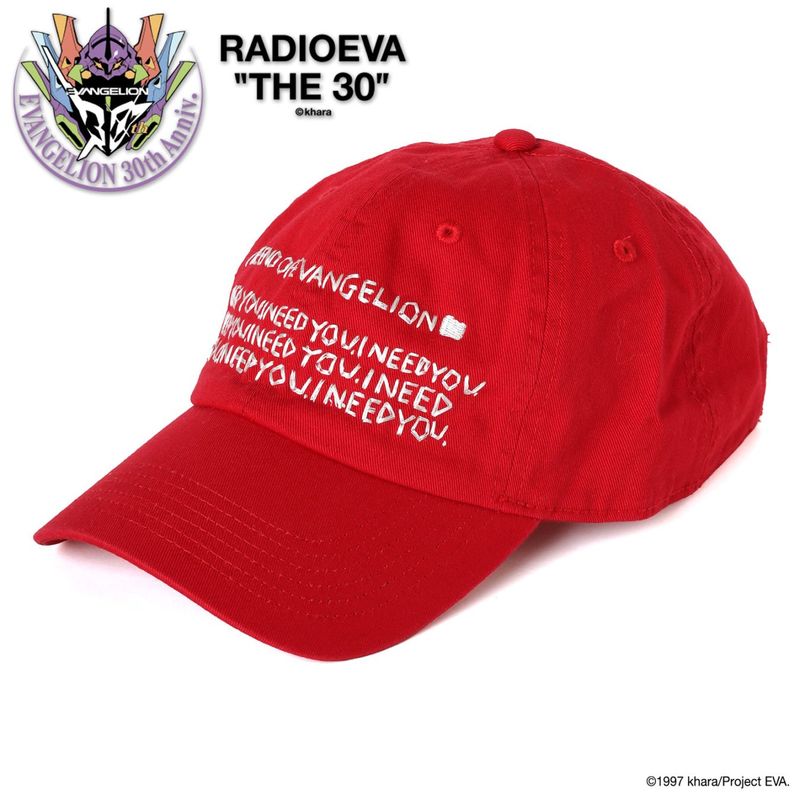 RADIO EVA×IKUMI EMBROIDERY CAP by OpenFolders（RED）