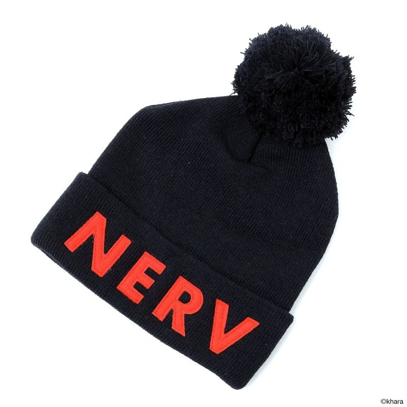 NERV BONBON KNIT CAP（BLACK×RED）