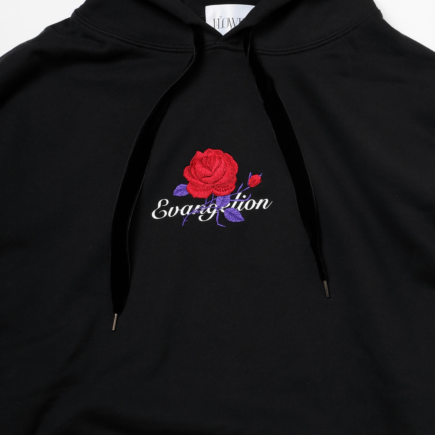 EVA-01 Flower Embroidery Parka (BLACK(初号機覚醒ローズ))