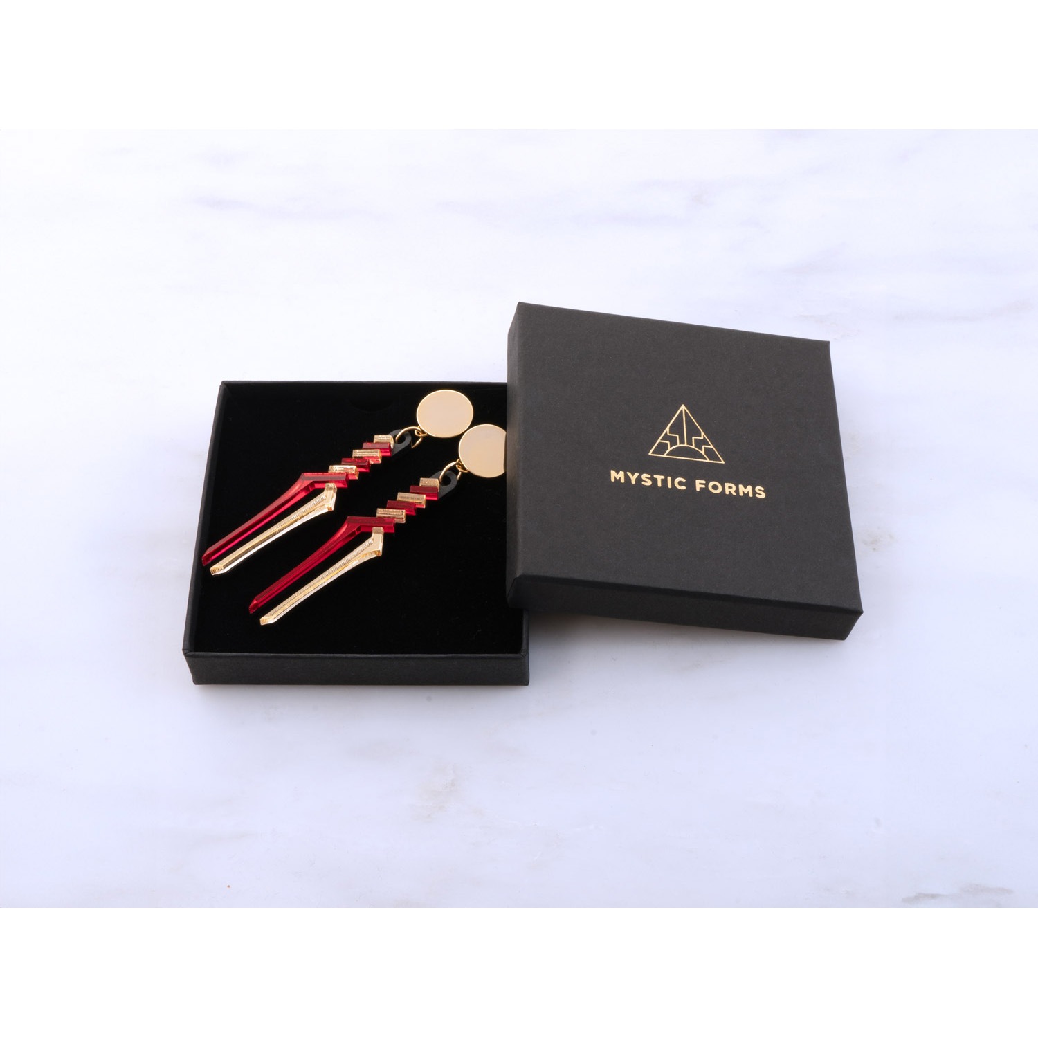 LONGINUS SPEAR STUDS by MYSTIC FORMS（Red-Gold）