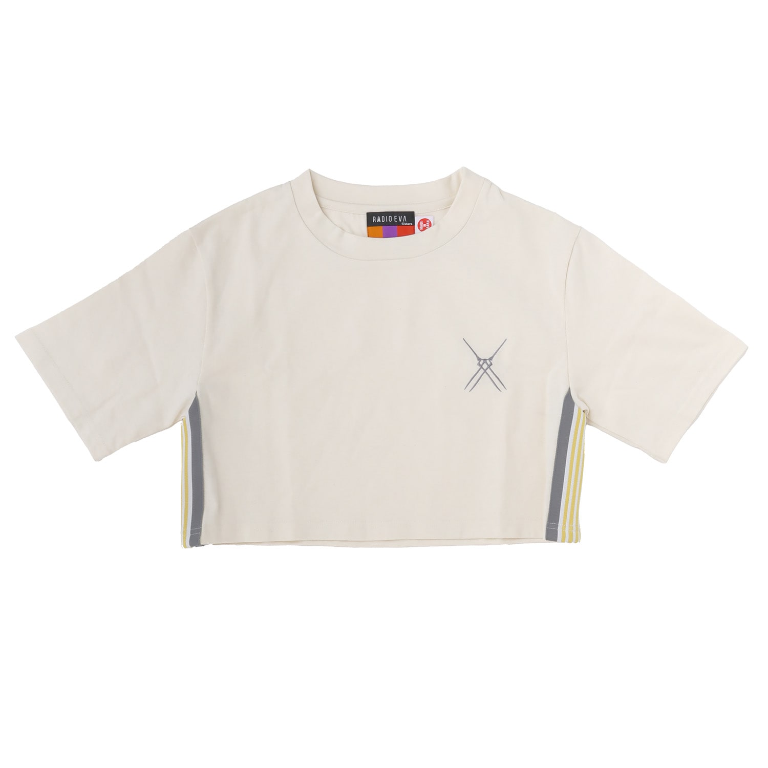 EVANGELION Jacquard Cropped T-Shirt（CREAM（EVA-00））