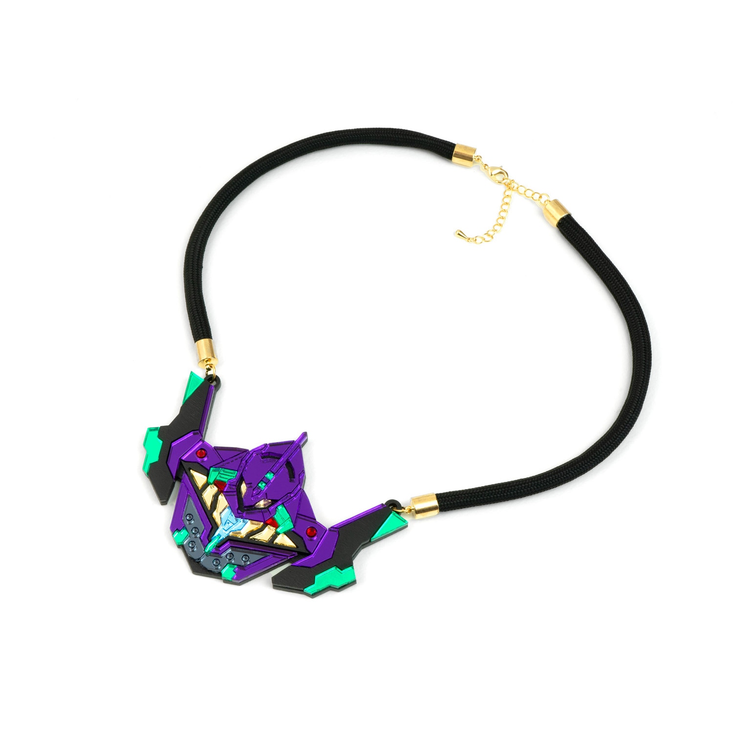 EVA01 Large Necklace by MYSTIC FORMS（Purple-Green）