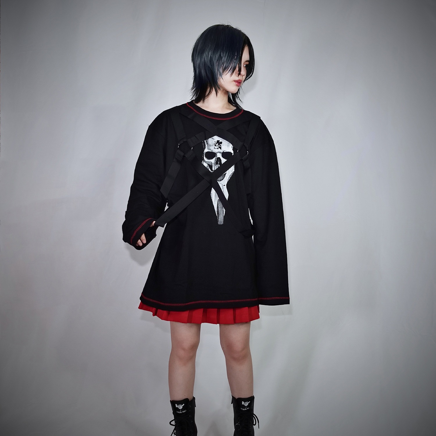 EVANGELION Mark.07-harness long sleeve by MALICIOUS.X (BLACK)