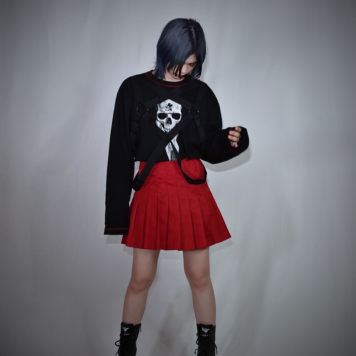 EVANGELION Mark.07-harness long sleeve by MALICIOUS.X (BLACK)