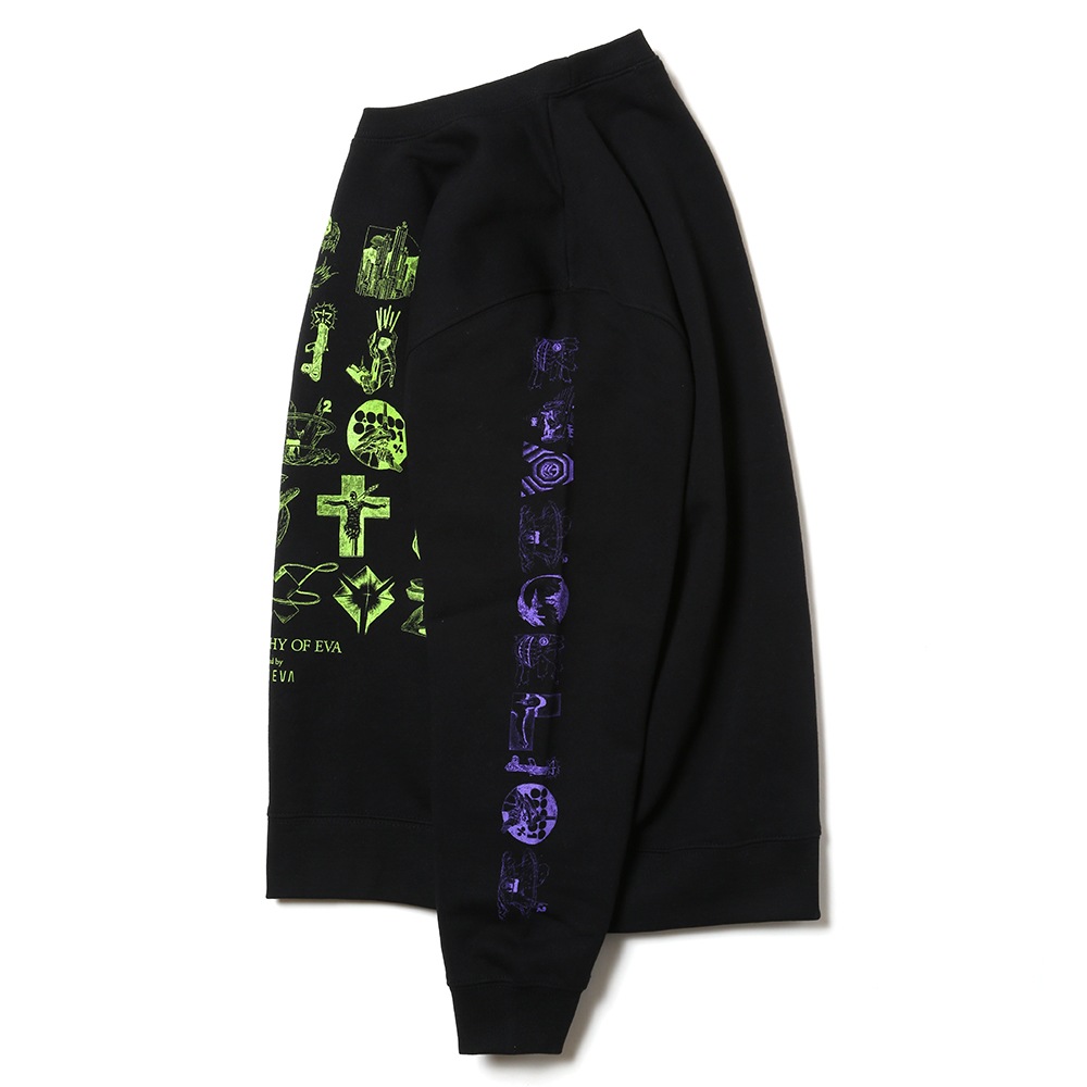TYPOGRAPHY OF EVA Sweat (ブラック)