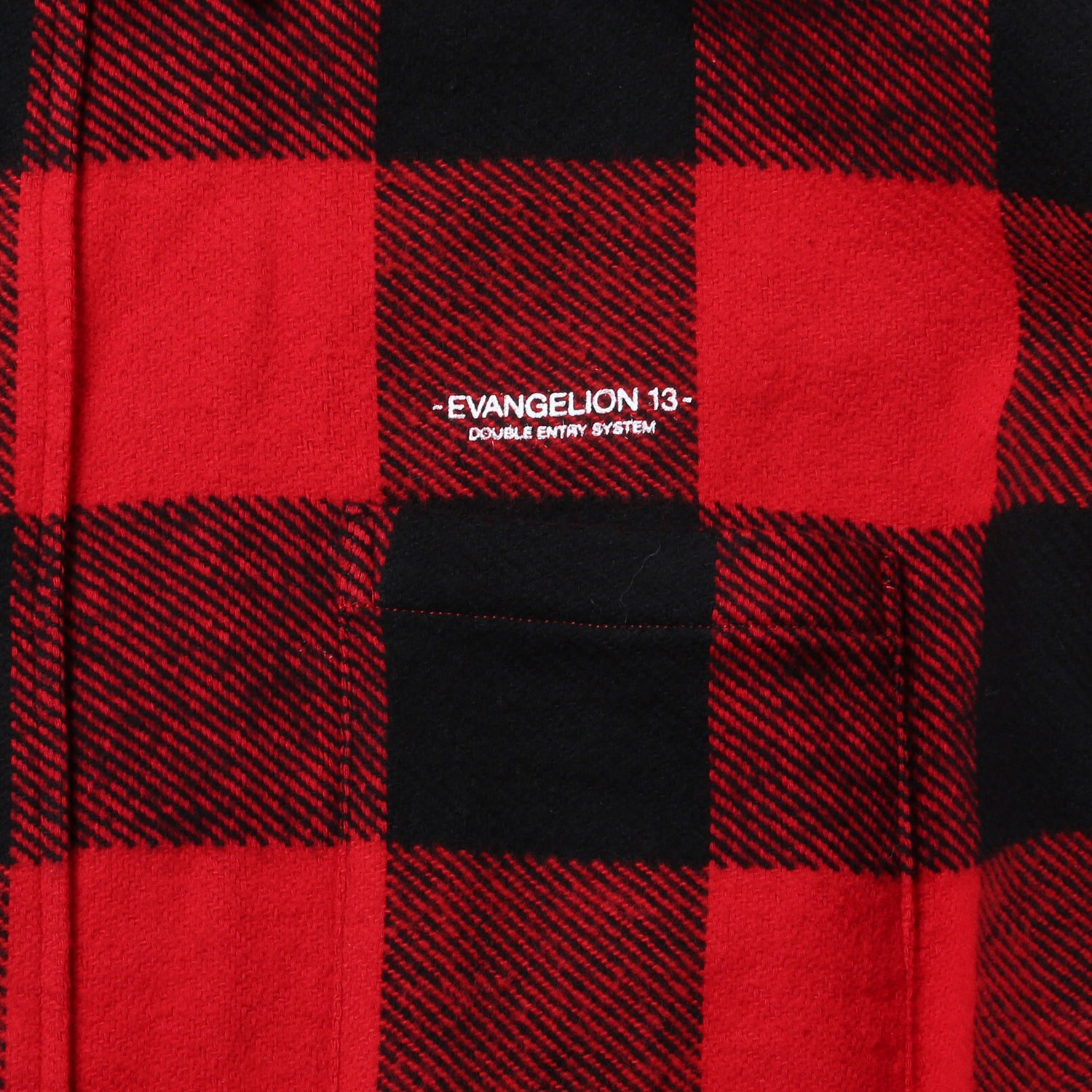 EVANGELION XIII FLANNEL CHECK SHIRTS JKT (レッド)
