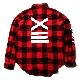 EVANGELION XIII FLANNEL CHECK SHIRTS JKT (レッド)