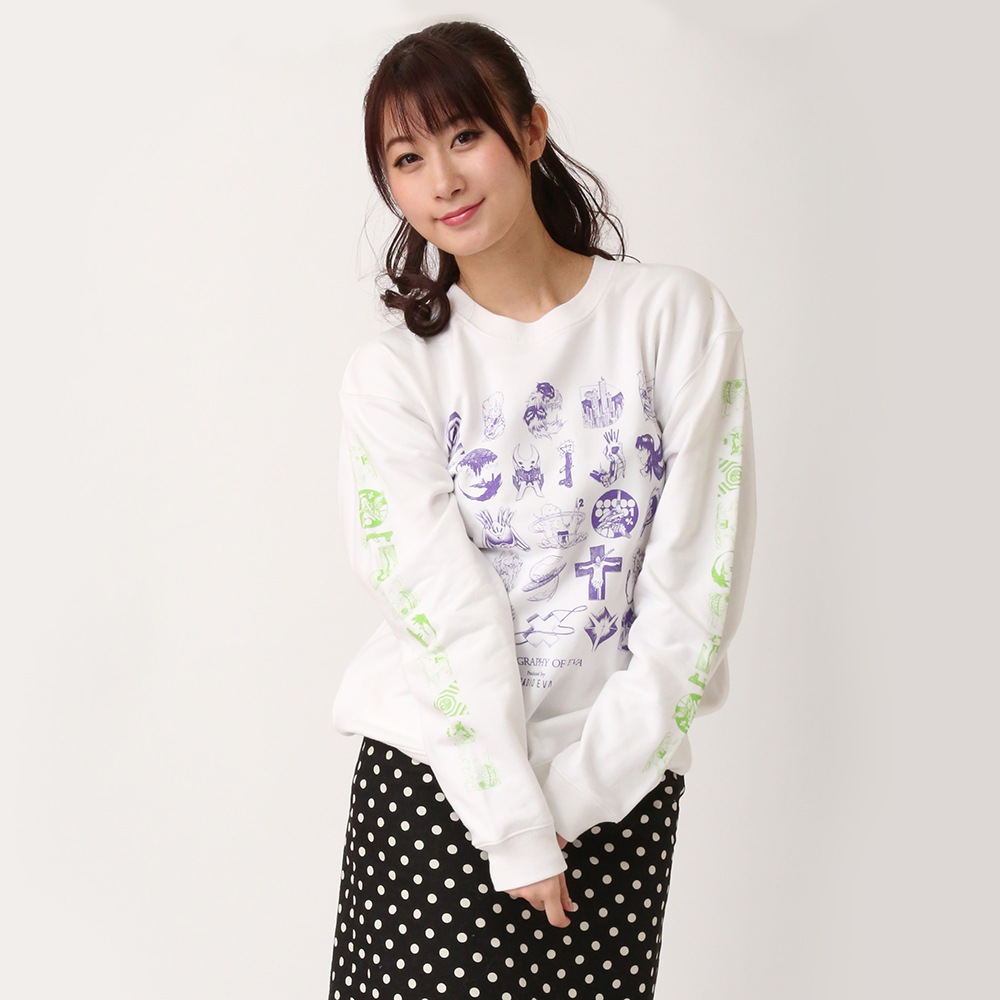 TYPOGRAPHY OF EVA Sweat (ホワイト)