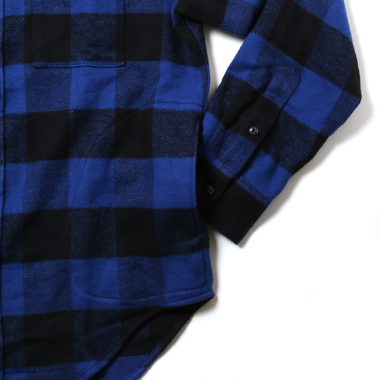 EVANGELION XIII FLANNEL CHECK SHIRTS JKT (ブルー)