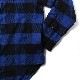 EVANGELION XIII FLANNEL CHECK SHIRTS JKT (ブルー)