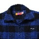 EVANGELION XIII FLANNEL CHECK SHIRTS JKT (ブルー)
