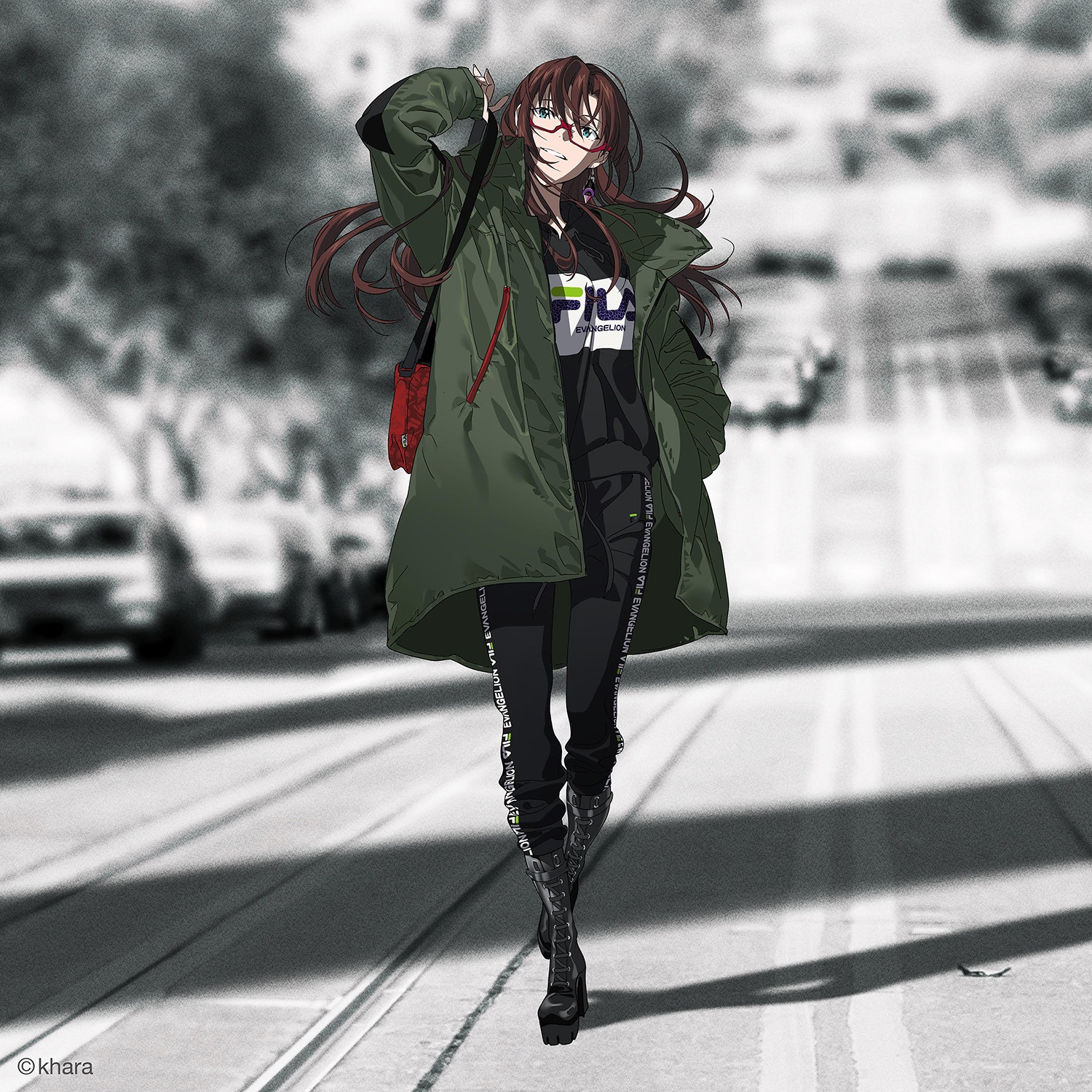 EVANGELION PRODUCTION MODEL-02 MONSTER PARKA (OLIVE(EVA-02))