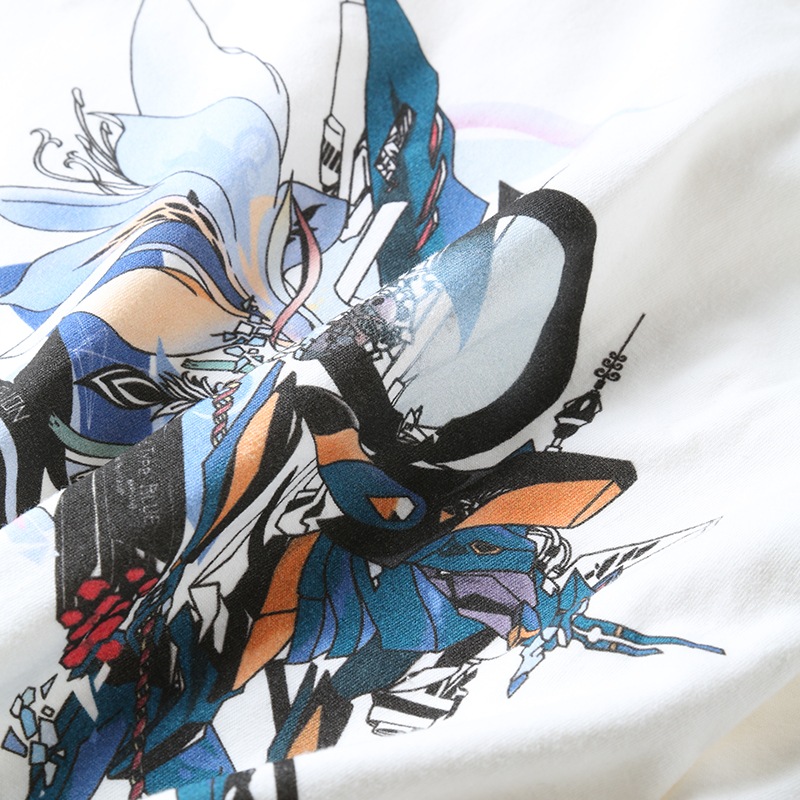 Abstract EVANGELION T-Shirt β（KENTA KAKIKAWA）（WHITE（Mark.06））