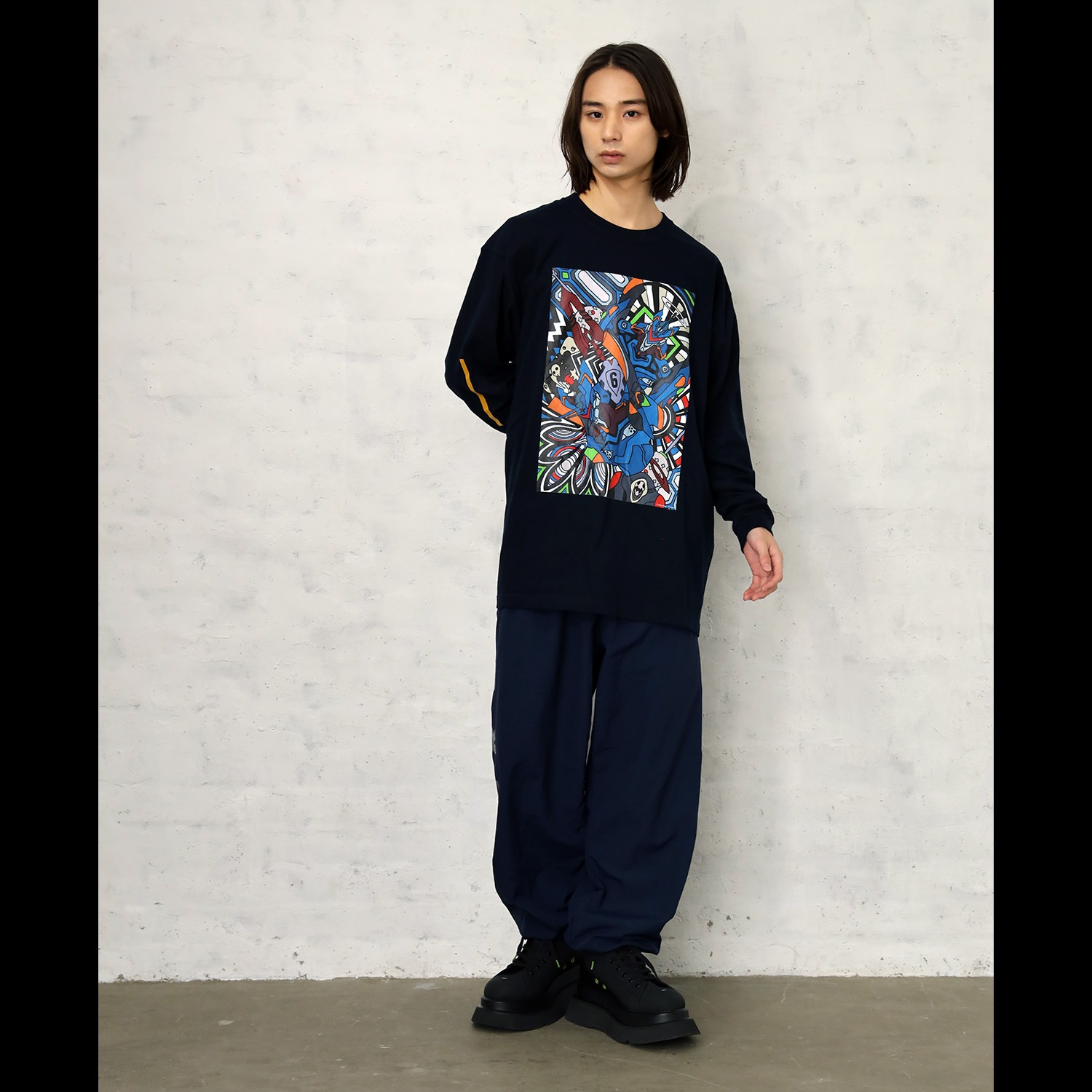 EVA Abstract Art Cutsew（NAVY(Mark.06)）