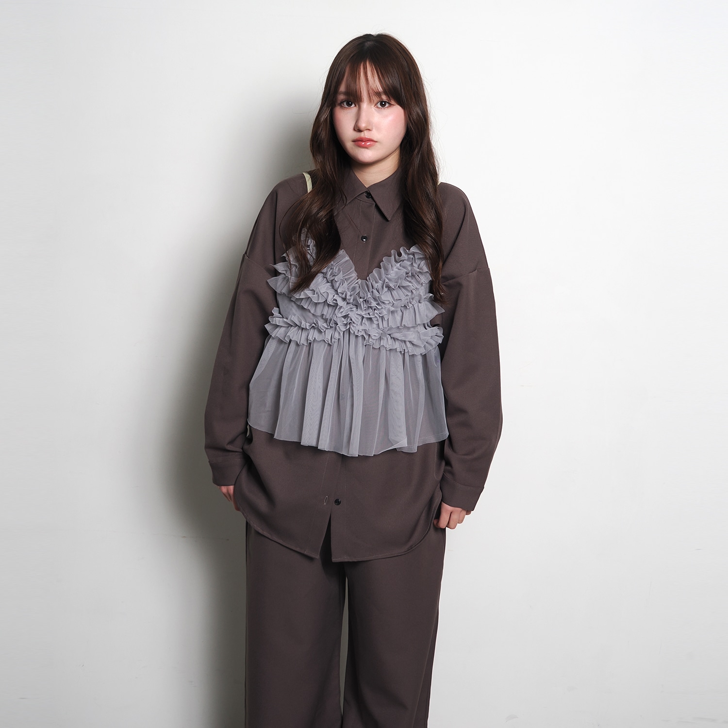 EVANGELION Tulle Camisole（GRAY）