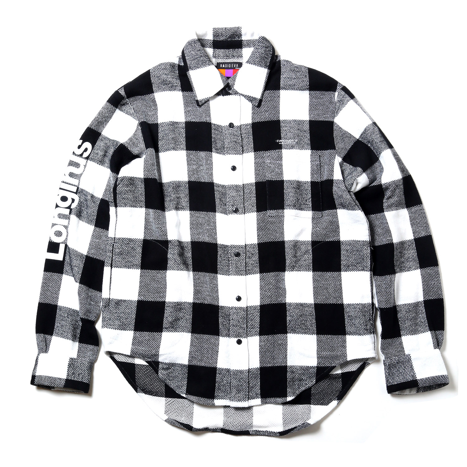 EVANGELION XIII FLANNEL CHECK SHIRTS JKT (ホワイト)