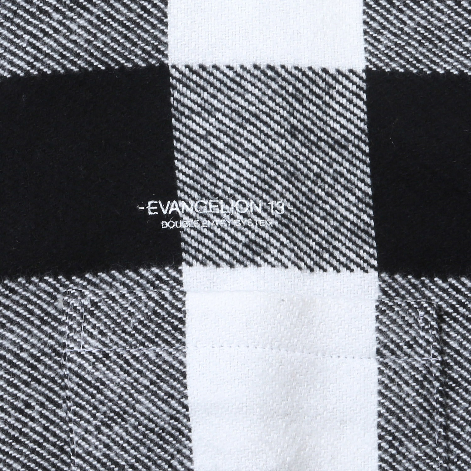 EVANGELION XIII FLANNEL CHECK SHIRTS JKT (ホワイト)