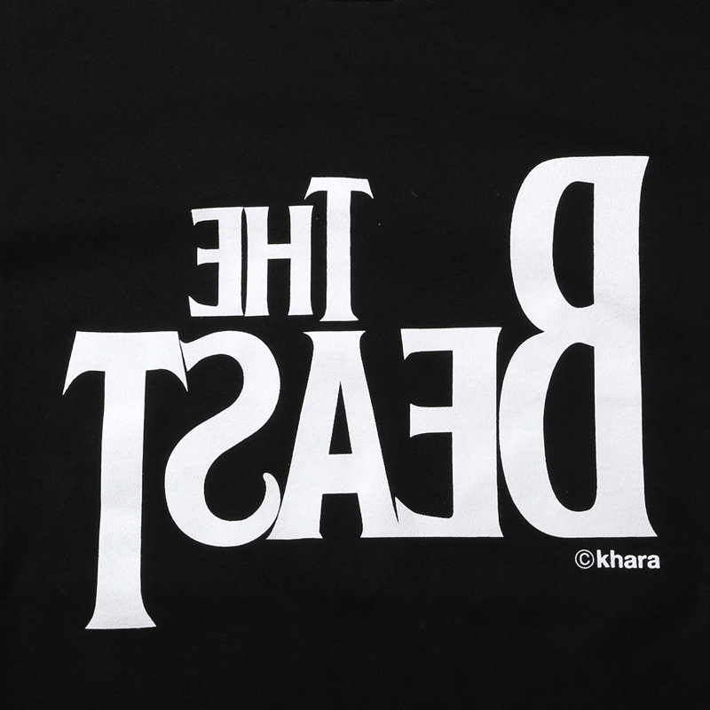 THE BEAST T-Shirt β (BLACK×WHITE)