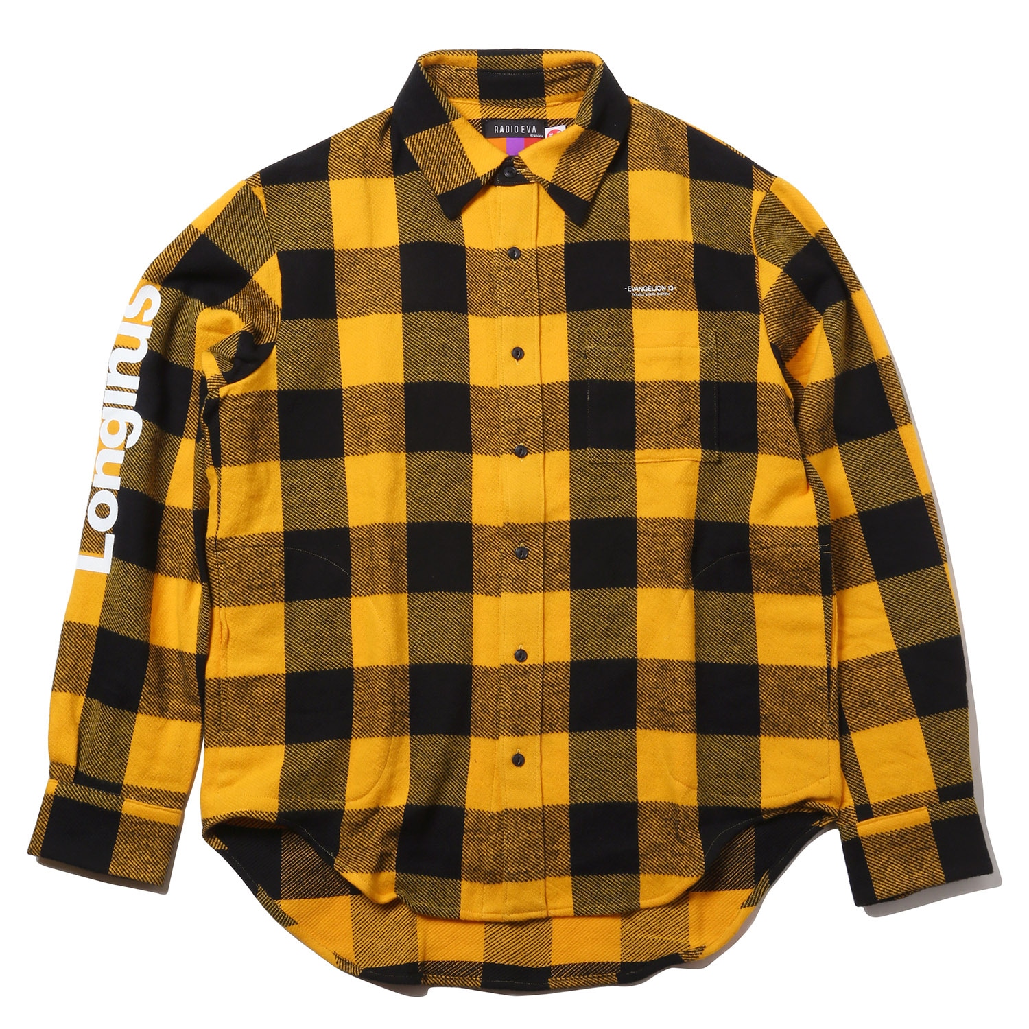 EVANGELION XIII FLANNEL CHECK SHIRTS JKT (イエロー)