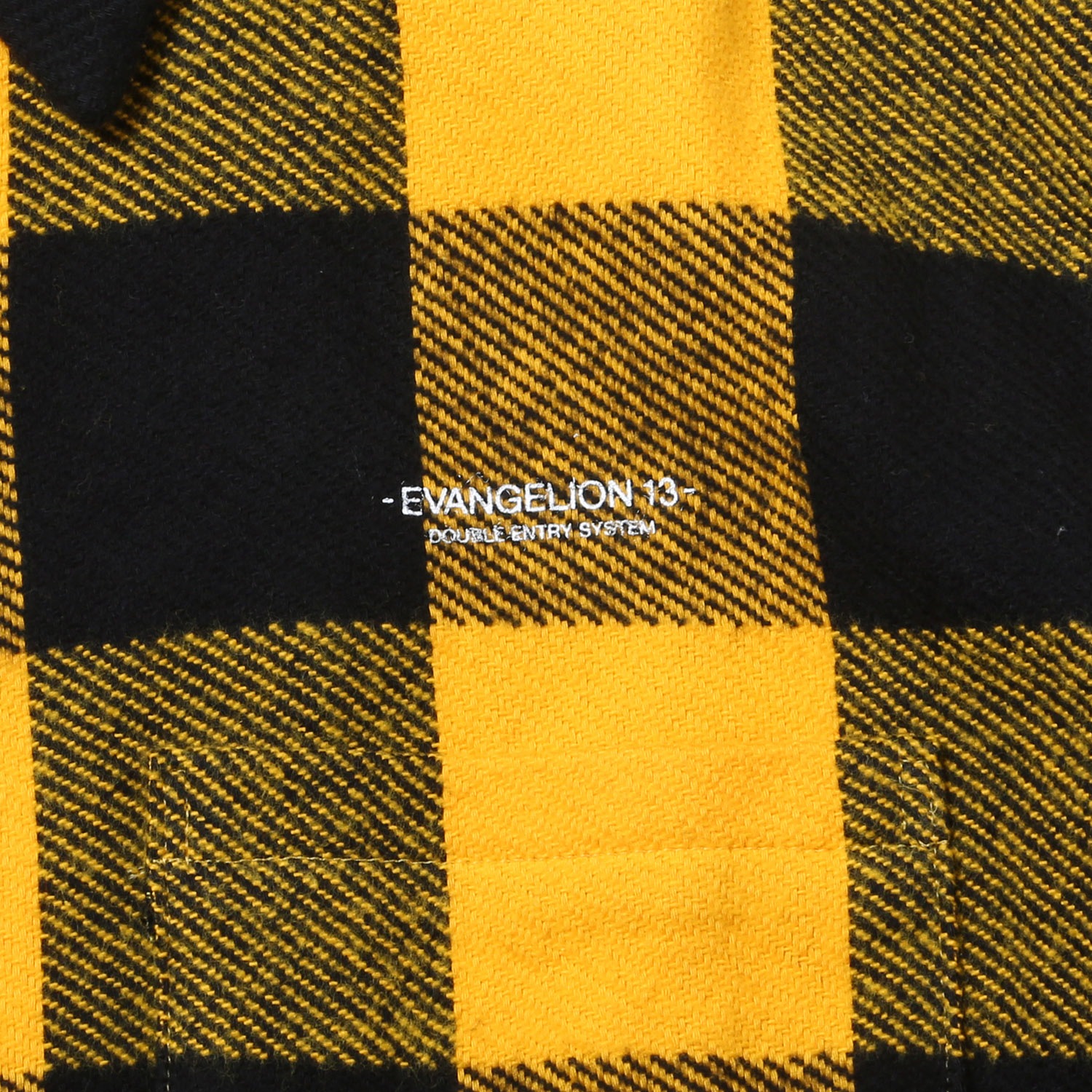 EVANGELION XIII FLANNEL CHECK SHIRTS JKT (イエロー)