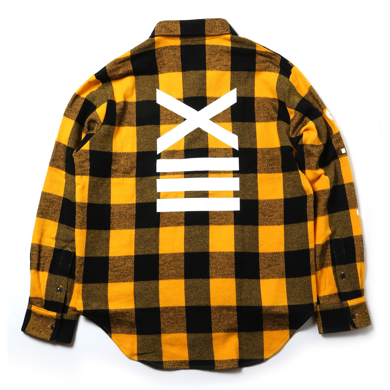 EVANGELION XIII FLANNEL CHECK SHIRTS JKT (イエロー)