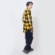 EVANGELION XIII FLANNEL CHECK SHIRTS JKT (イエロー)