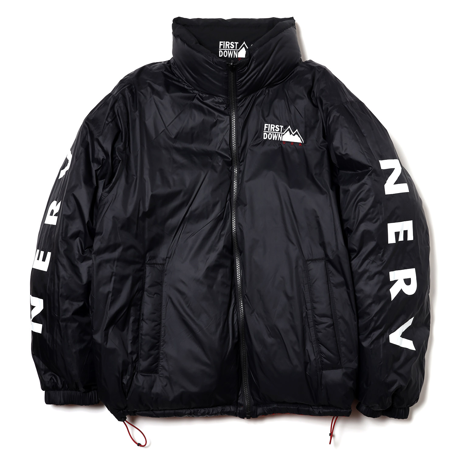 EVANGELION REVERSIBLE BUBBLE DOWN JACKET by FIRST DOWN (BLACKWHITE)