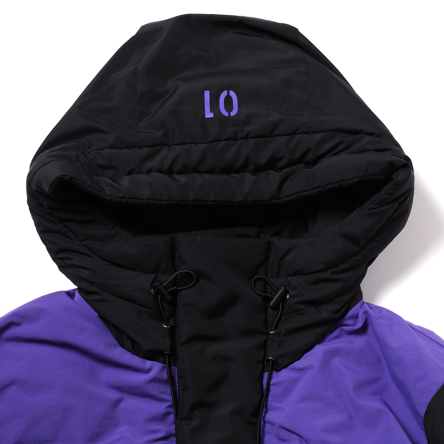 EVANGELION 2TONE DOWN JACKET (BLACK(EVA-01))