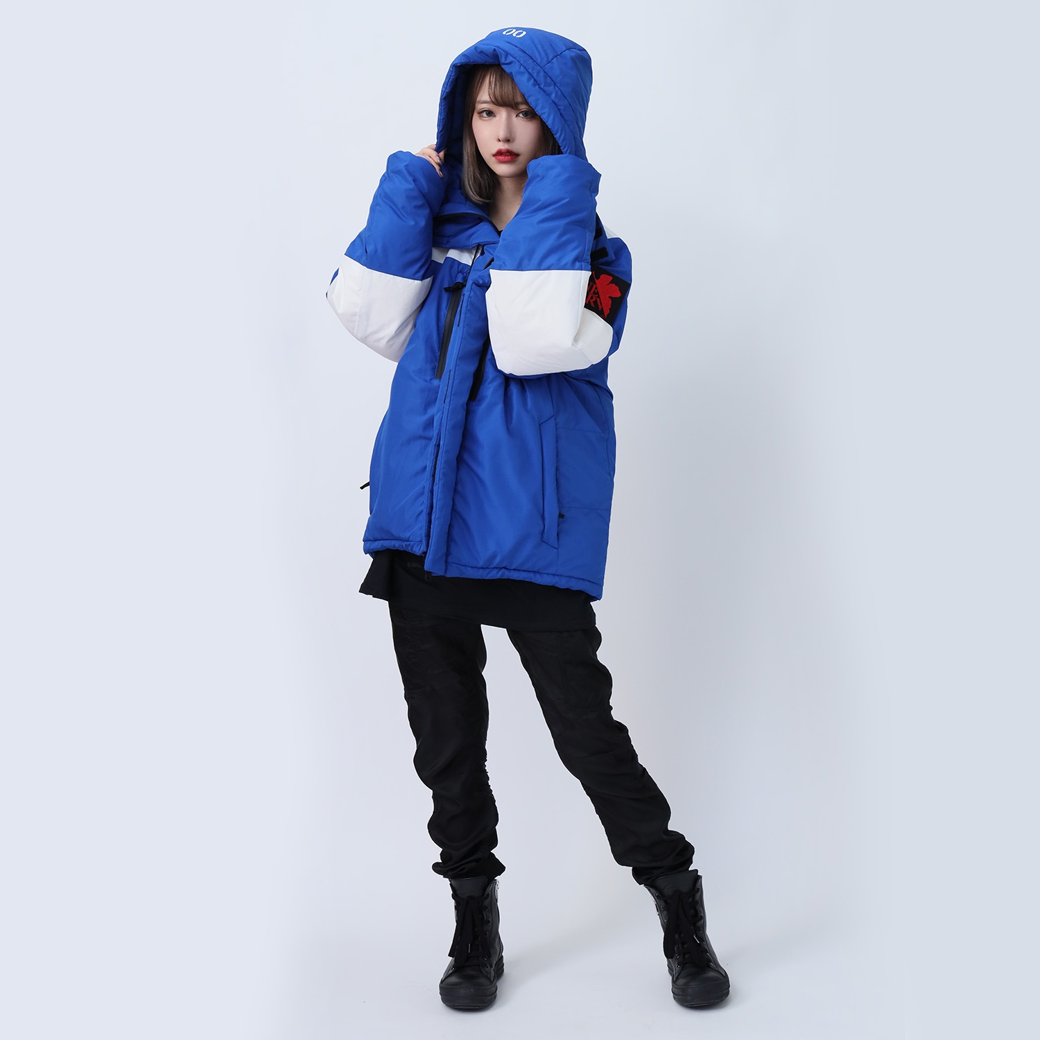 EVANGELION 2TONE DOWN JACKET (BLUE(EVA-00))