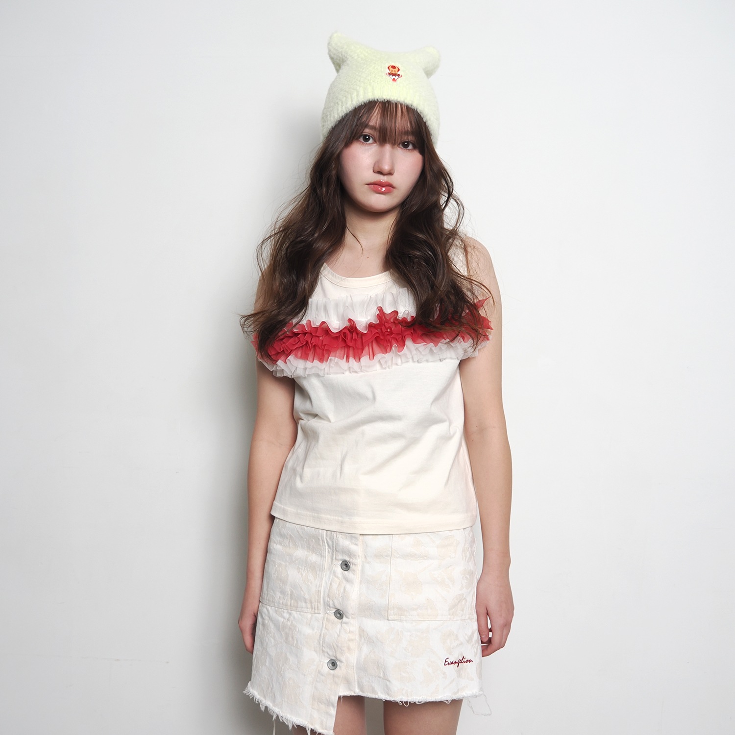 EVANGELION Sleeveless Cutsew（OFF WHITE）