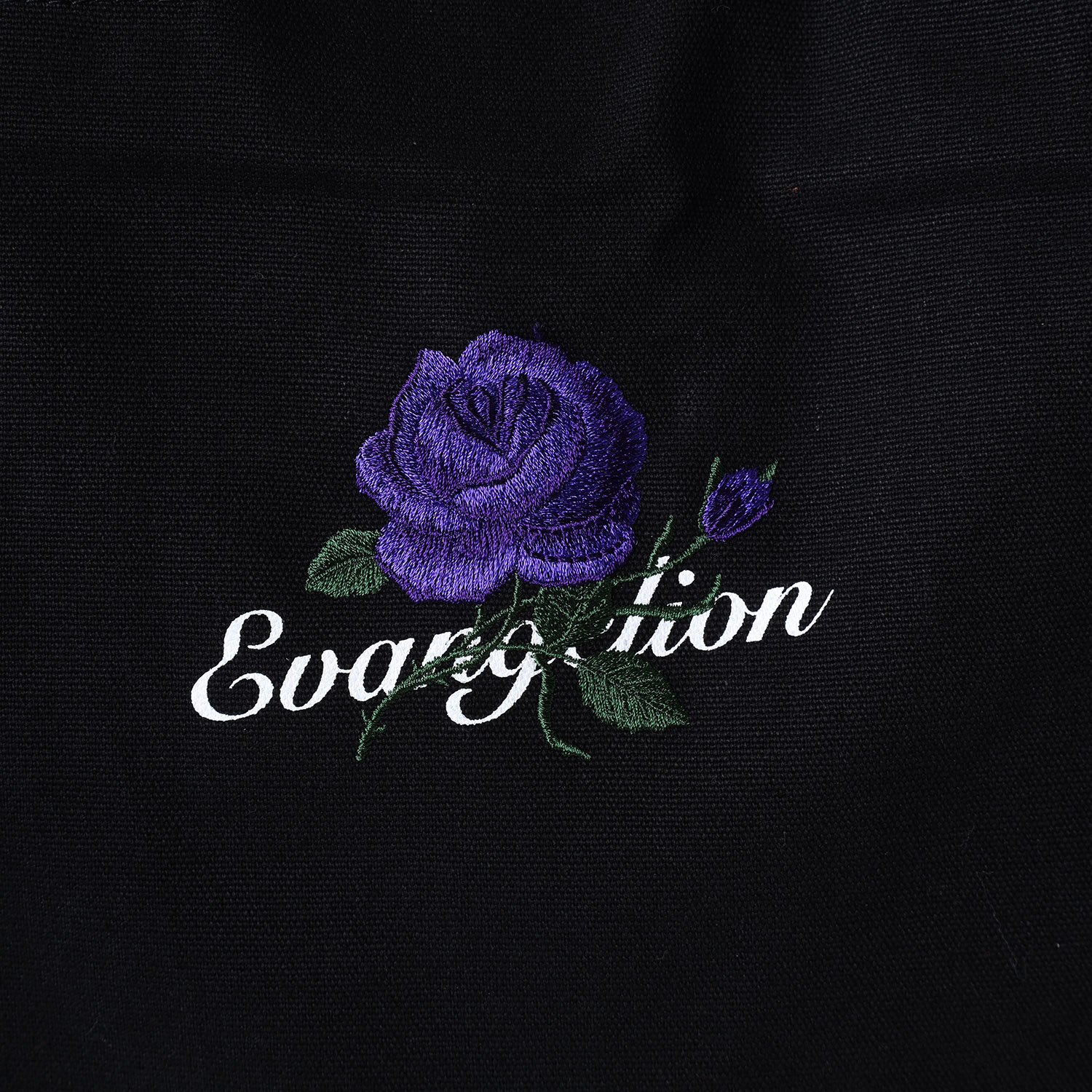 EVA-01 Flower Embroidery EVERYDAY BAG (BLACK(初号機ローズ))