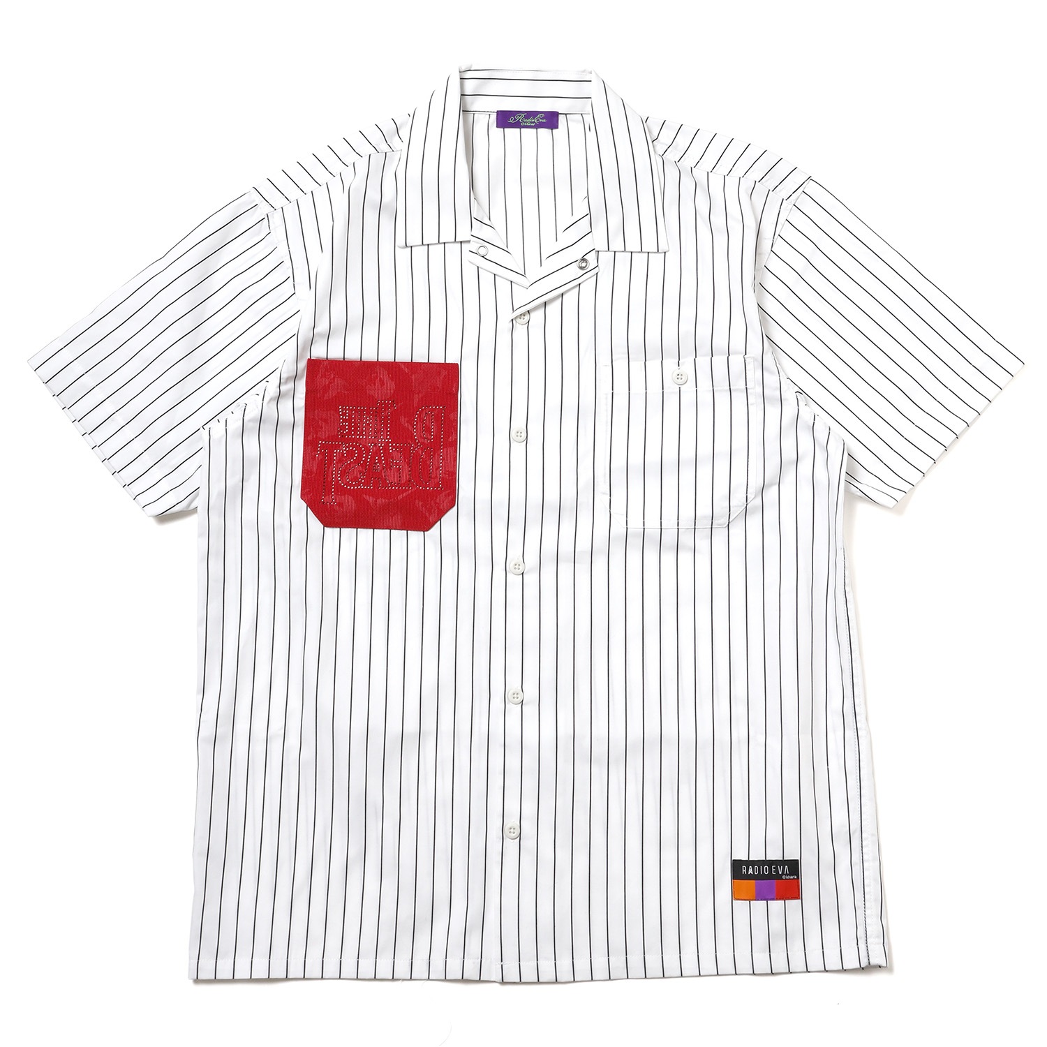 THE BEAST STRIPE WORK SHIRT (WHITE)