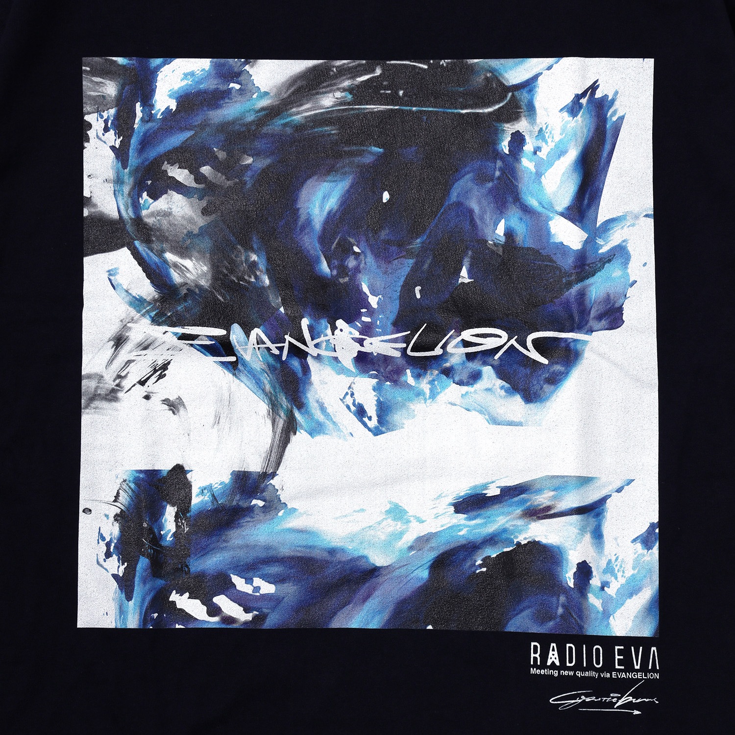 EVANGELION Painting T-Shirt by Cigarette-burns（NAVY(Mark.06)）