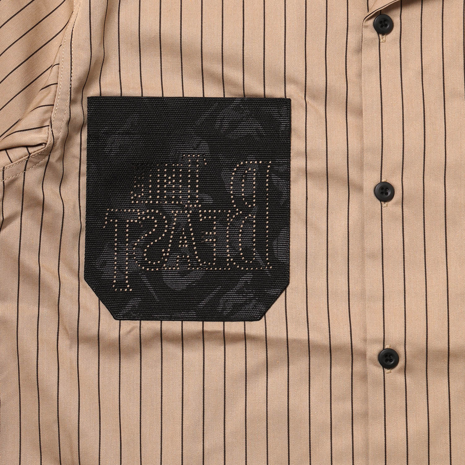 THE BEAST STRIPE WORK SHIRT (BEIGE)