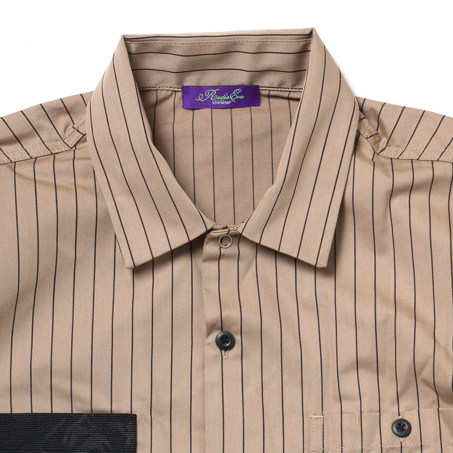 THE BEAST STRIPE WORK SHIRT (BEIGE)