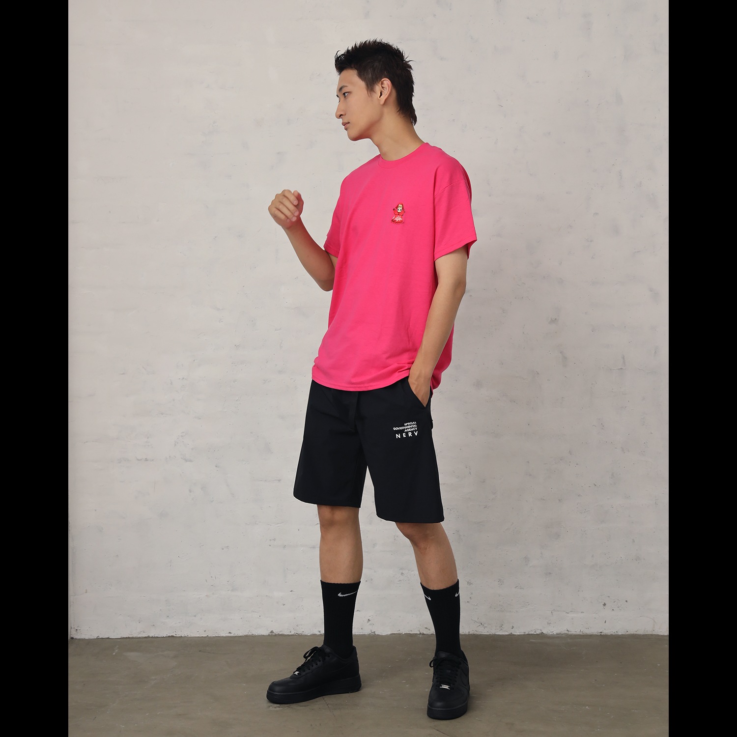 NERV Embroidery Cordura Easy Shorts (BLACK)