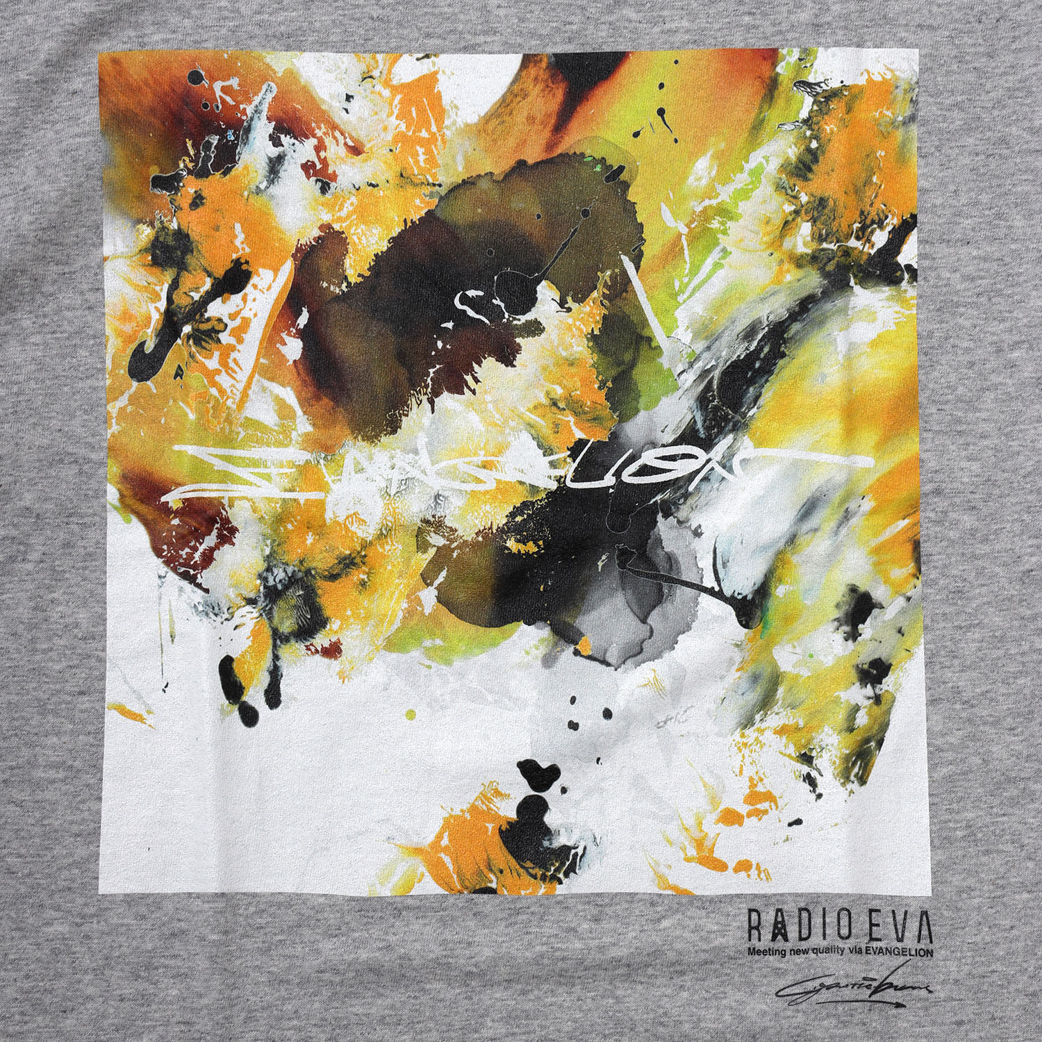 EVANGELION Painting T-Shirt by Cigarette-burns（GRAY(EVA-00)）