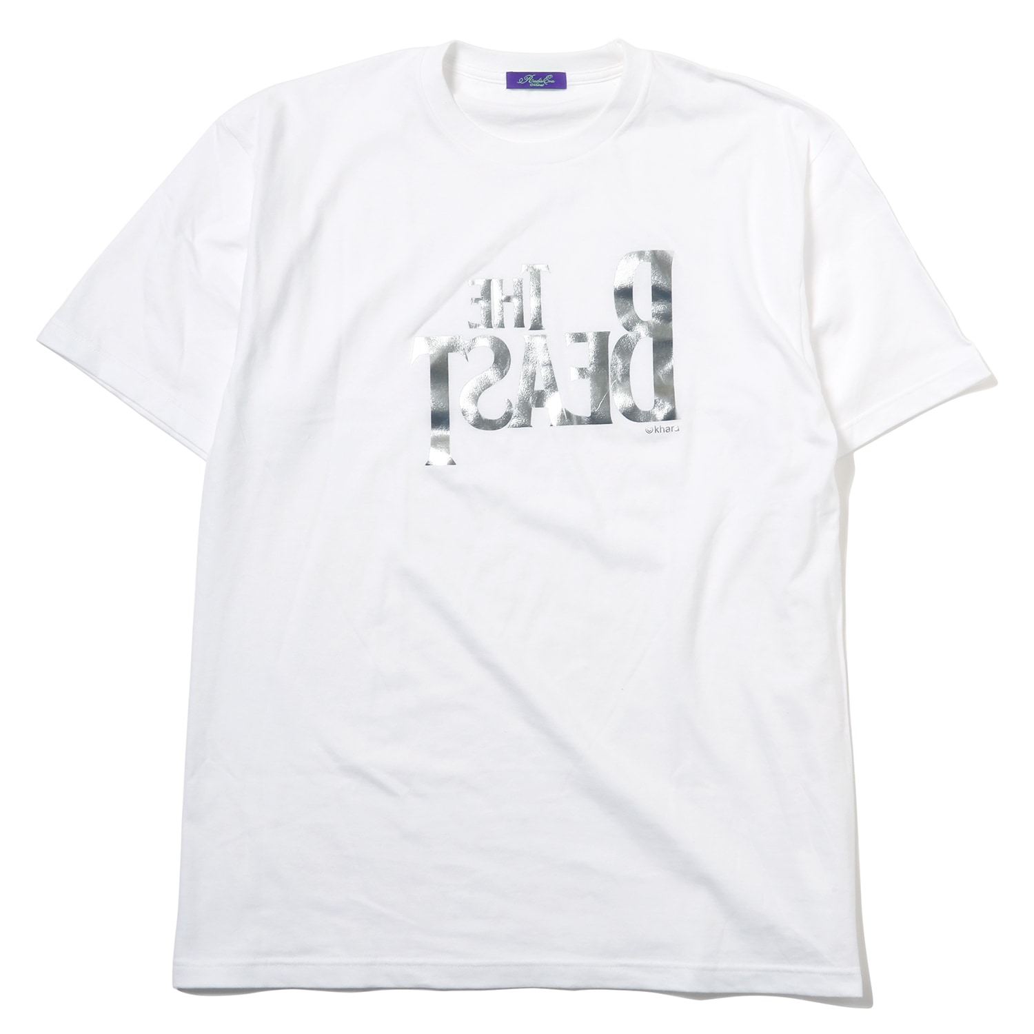 THE BEAST BIG T-Shirt (WHITE×SILVER)